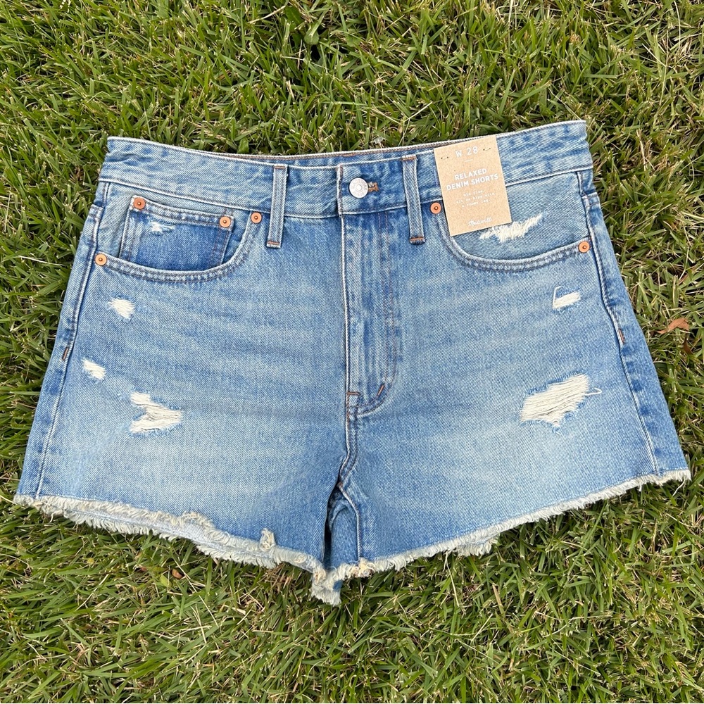 Madewell Relaxed Denim Jean Shorts Size 28